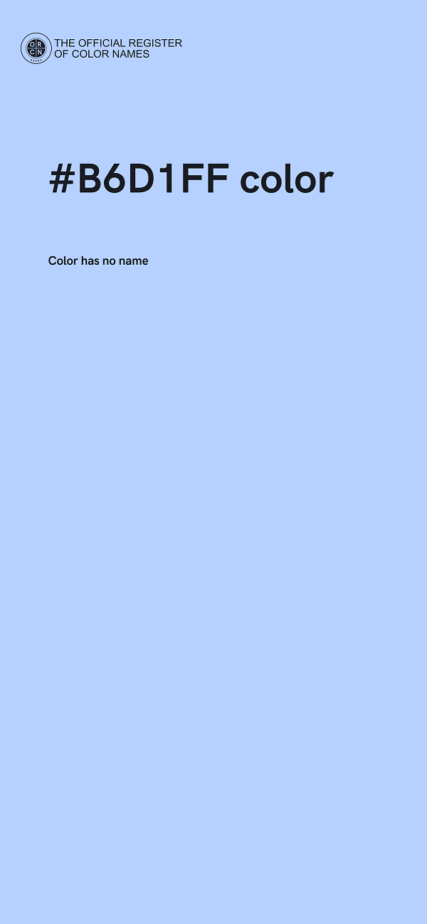 #B6D1FF color image