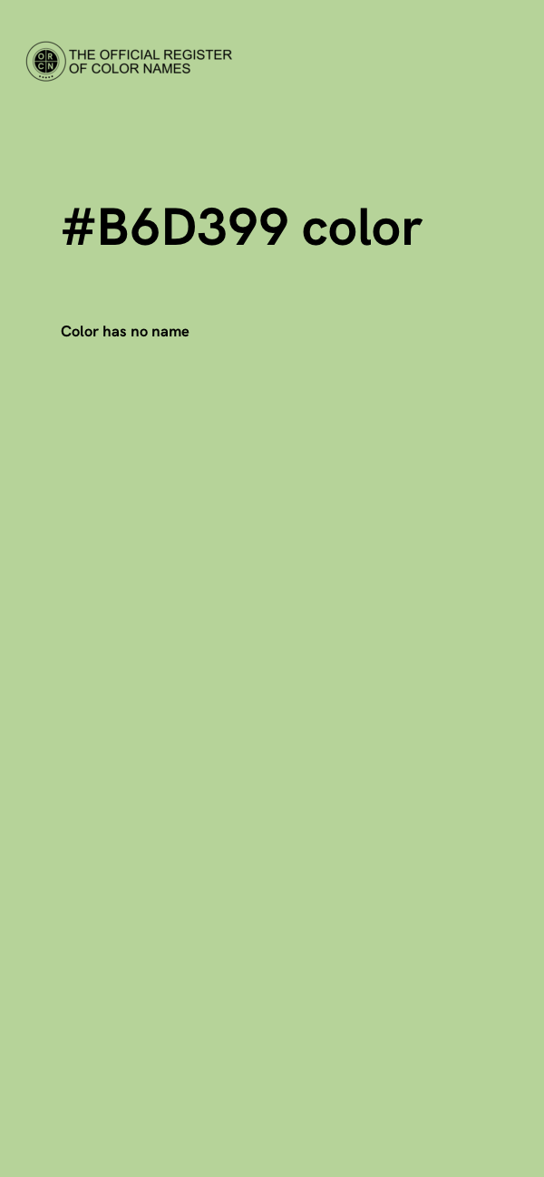#B6D399 color image