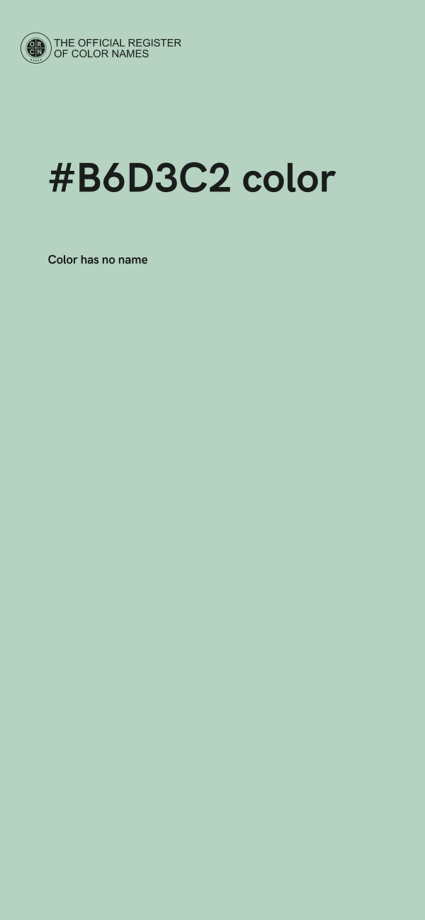 #B6D3C2 color image