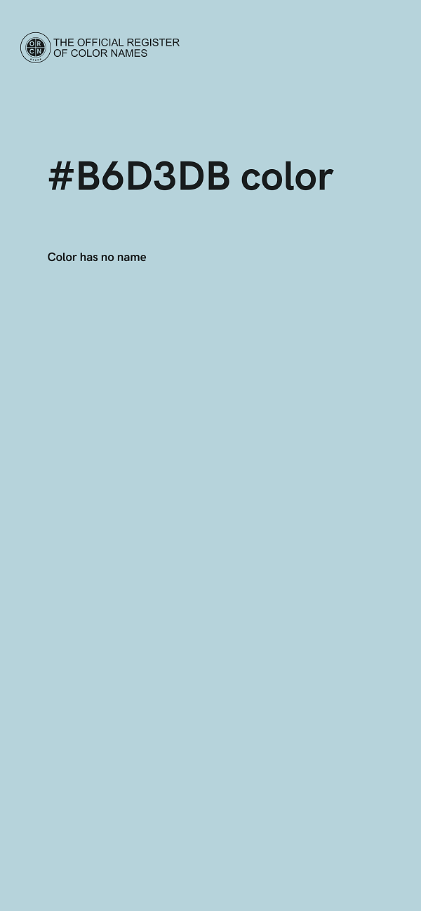 #B6D3DB color image