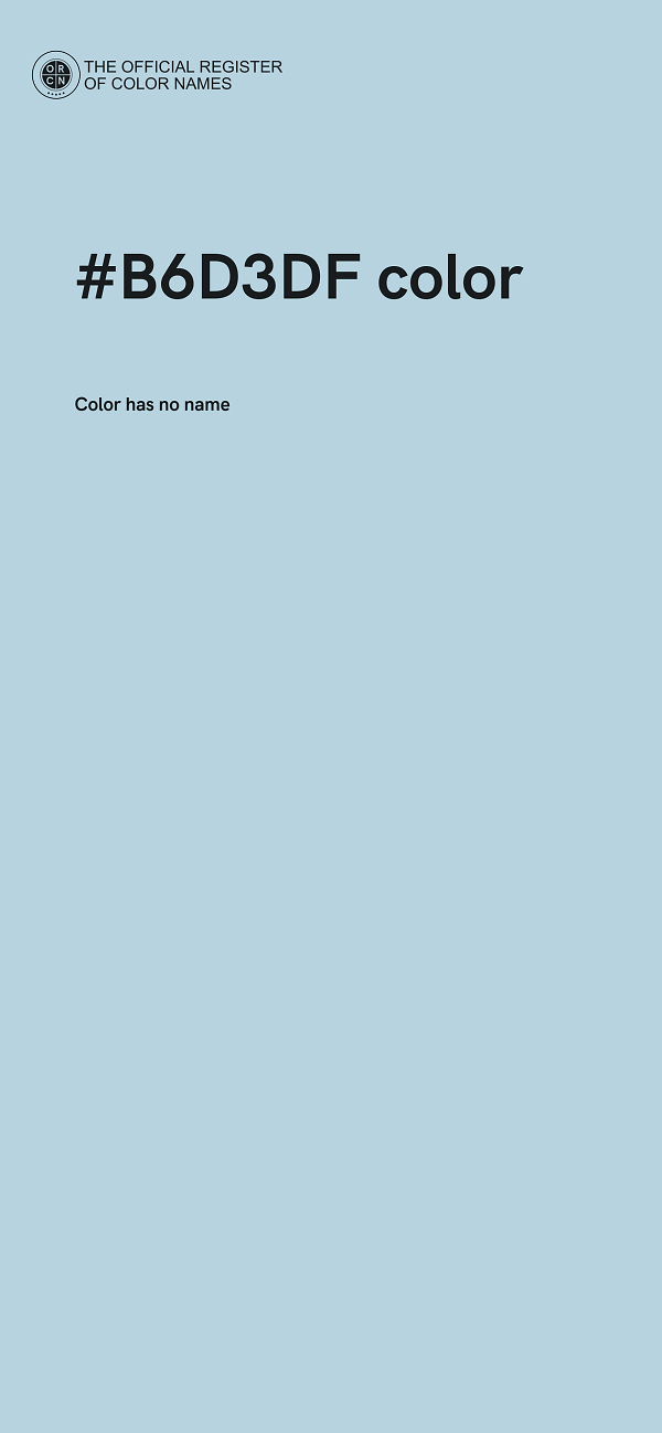 #B6D3DF color image