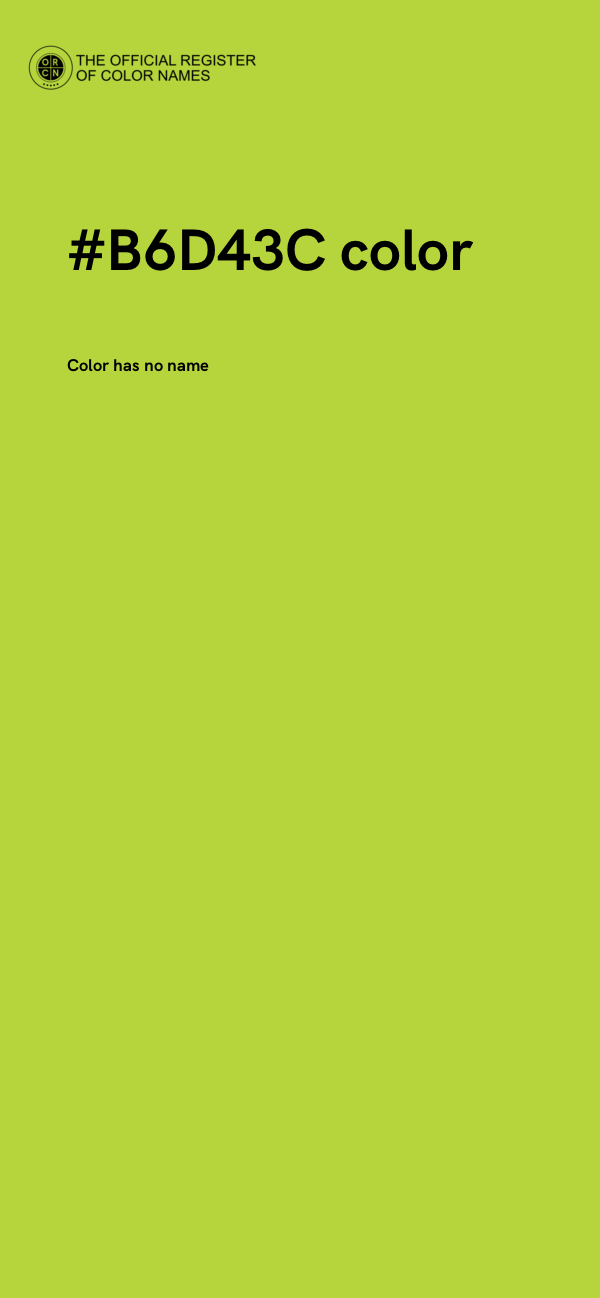 #B6D43C color image
