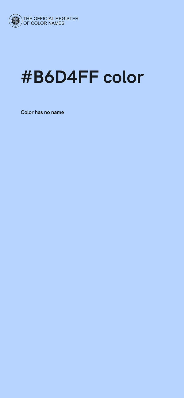 #B6D4FF color image