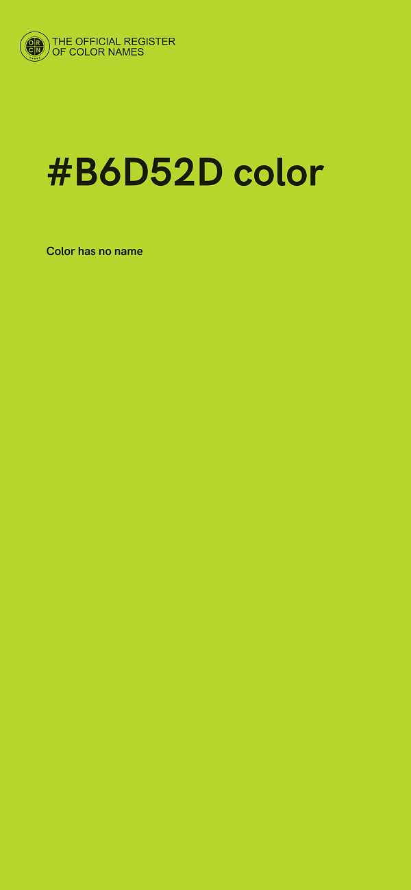 #B6D52D color image