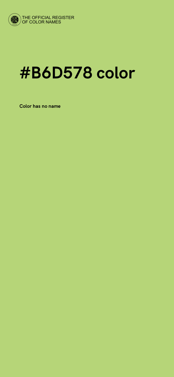 #B6D578 color image