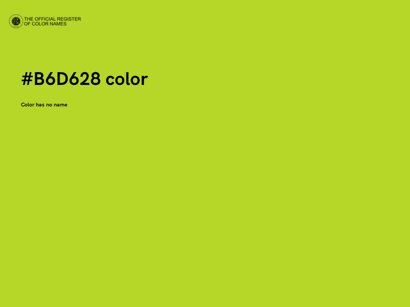 #B6D628 color image
