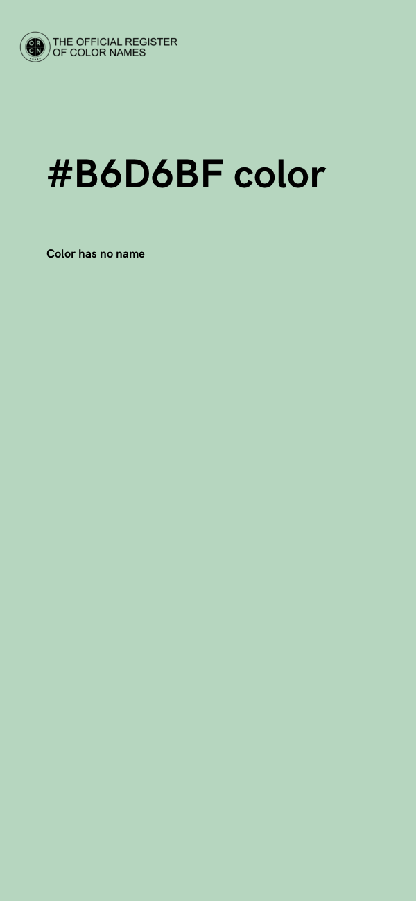 #B6D6BF color image