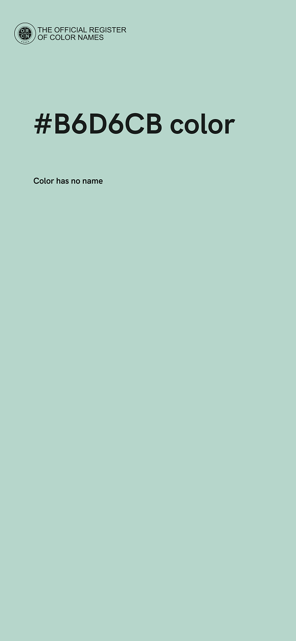 #B6D6CB color image