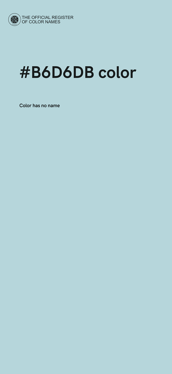 #B6D6DB color image