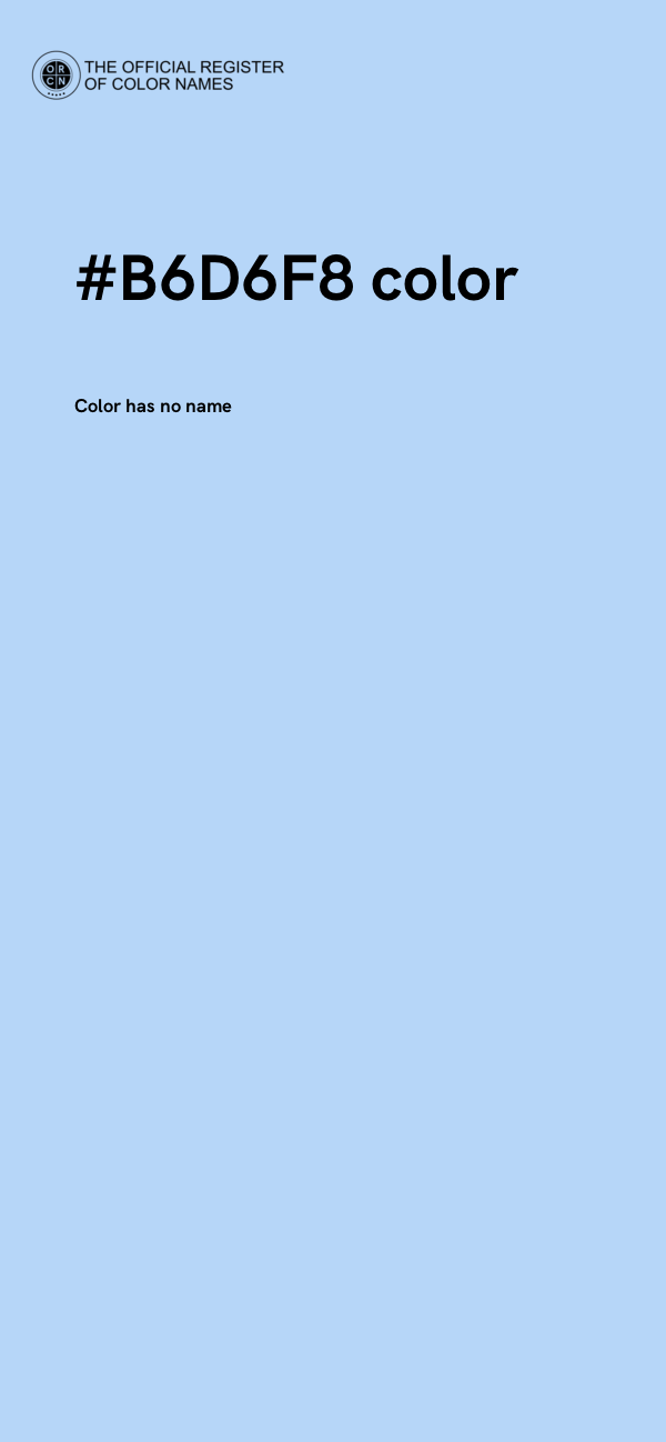 #B6D6F8 color image