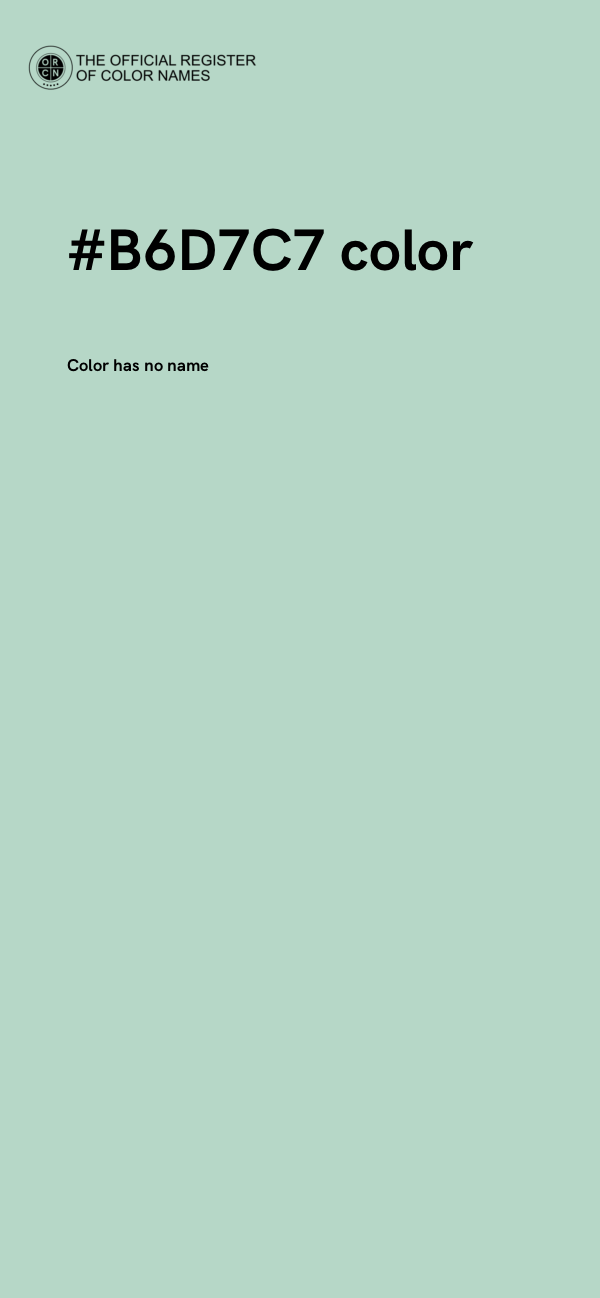 #B6D7C7 color image