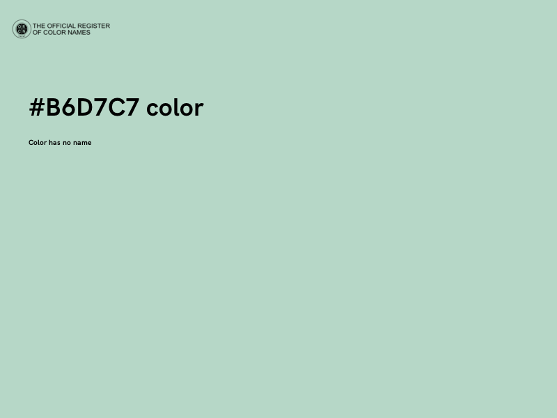 #B6D7C7 color image