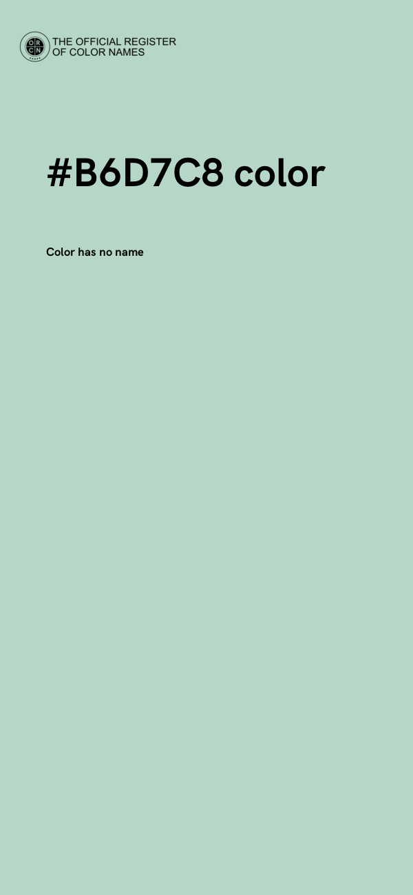 #B6D7C8 color image