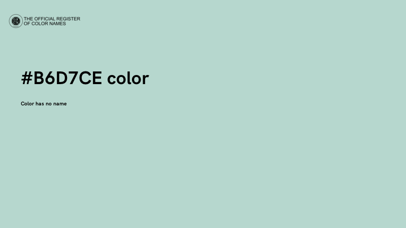 #B6D7CE color image