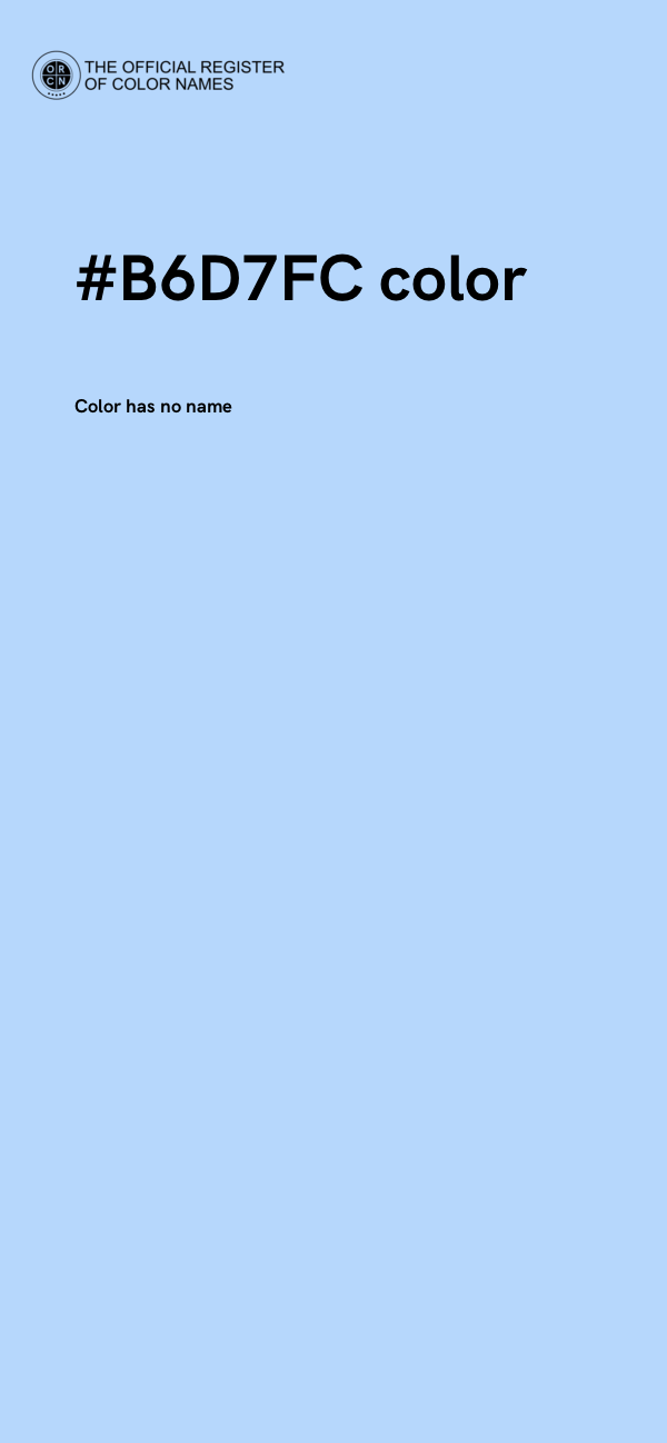 #B6D7FC color image