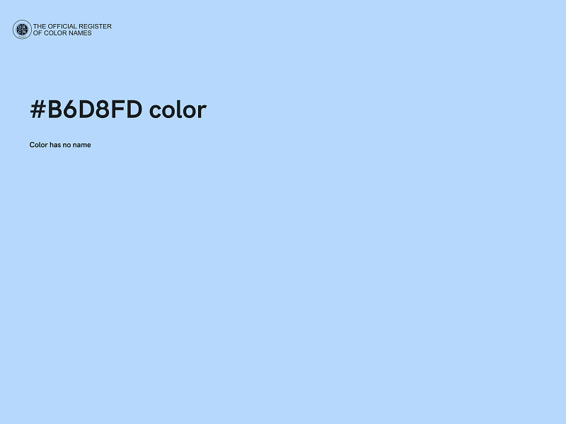 #B6D8FD color image