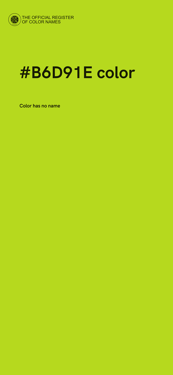 #B6D91E color image