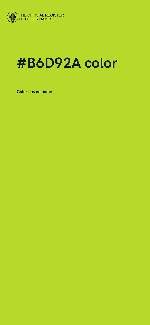 #B6D92A color image