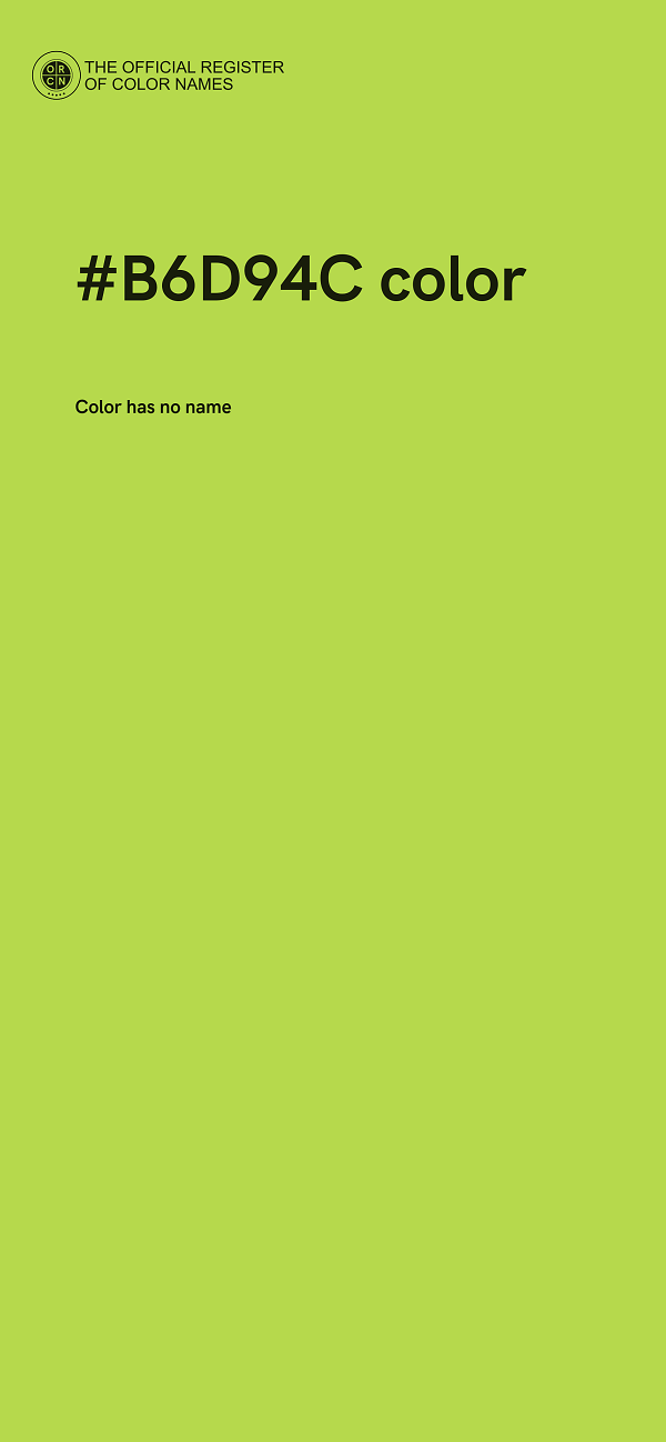 #B6D94C color image