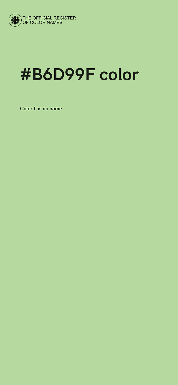 #B6D99F color image