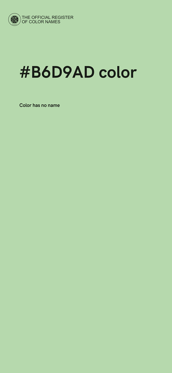 #B6D9AD color image