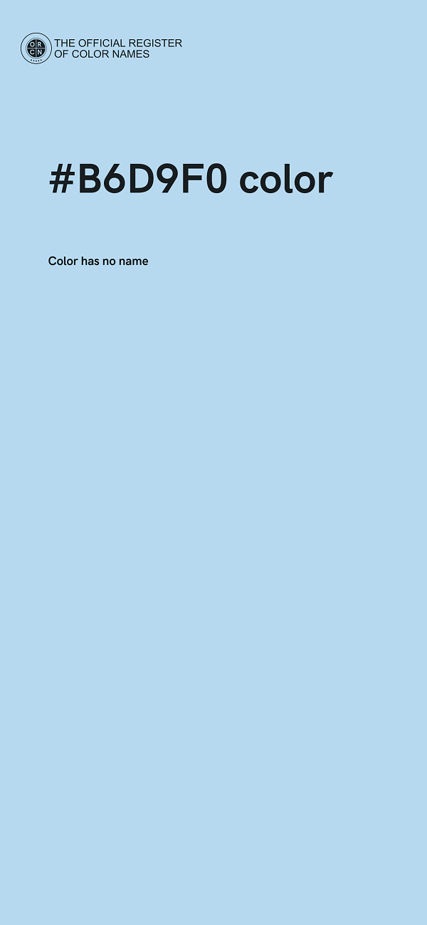 #B6D9F0 color image