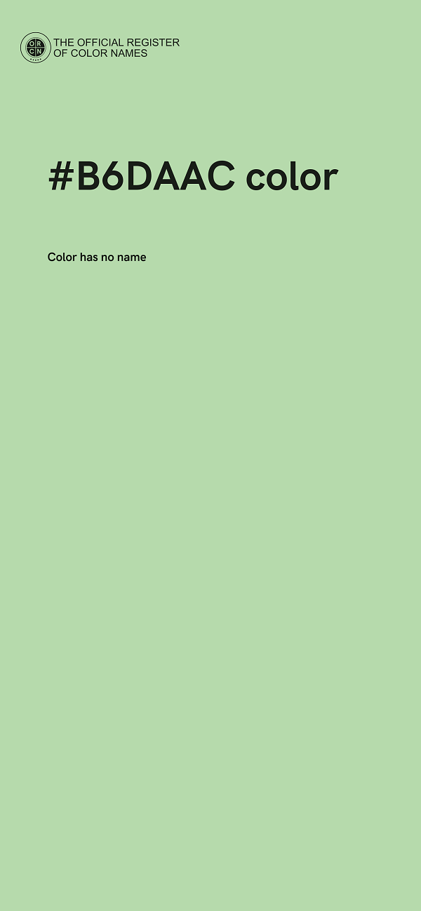 #B6DAAC color image