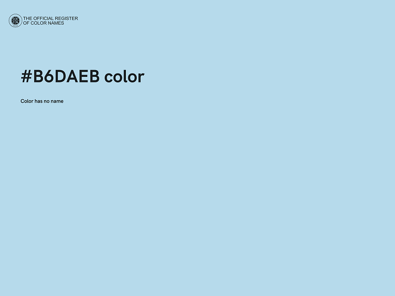 #B6DAEB color image