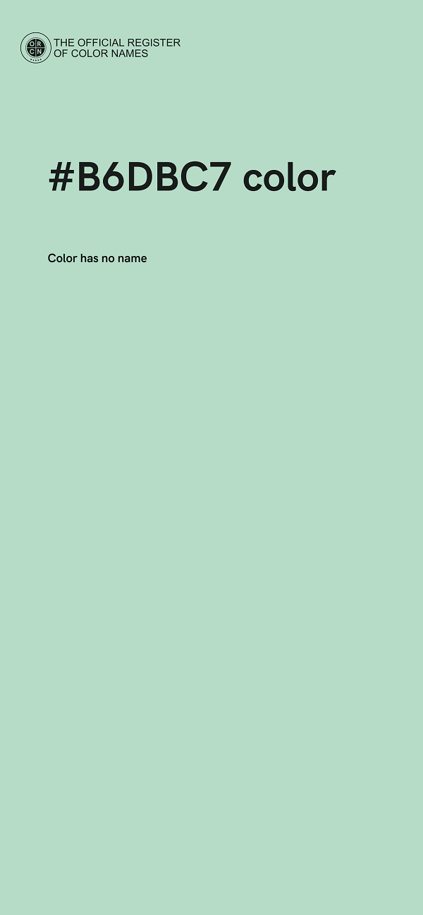 #B6DBC7 color image