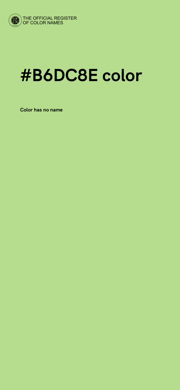 #B6DC8E color image