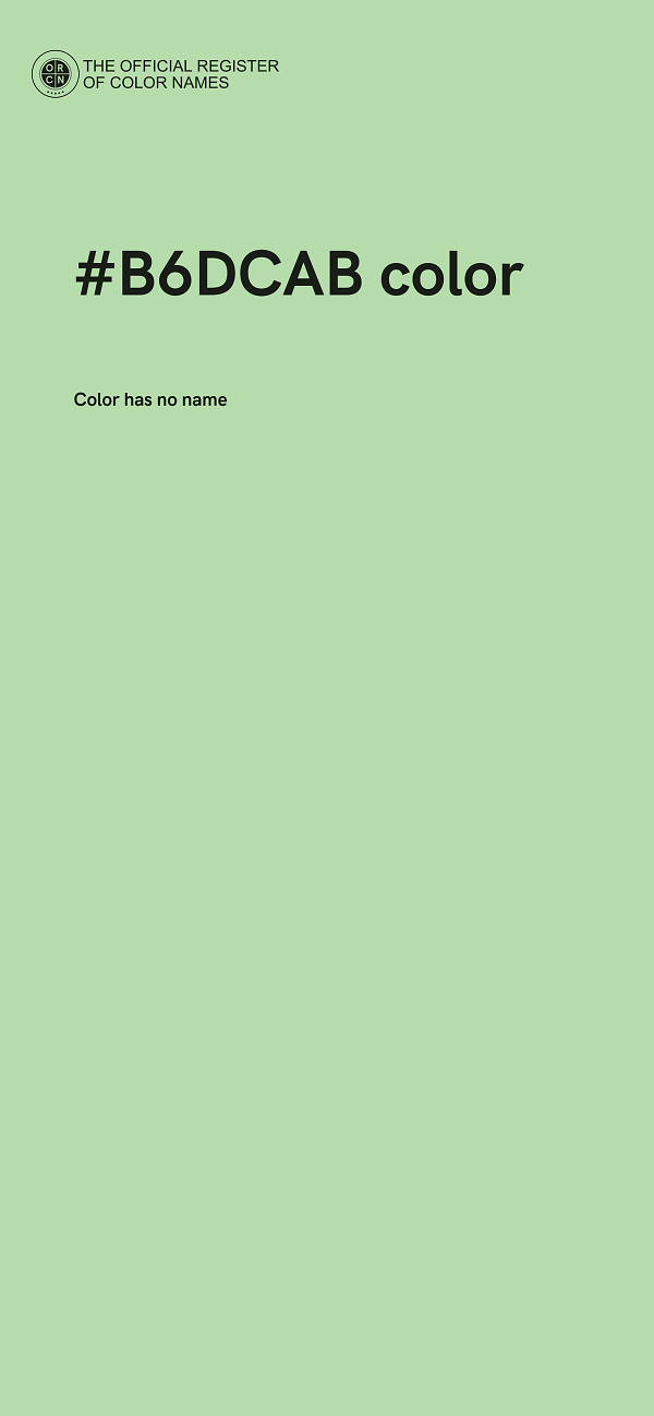 #B6DCAB color image