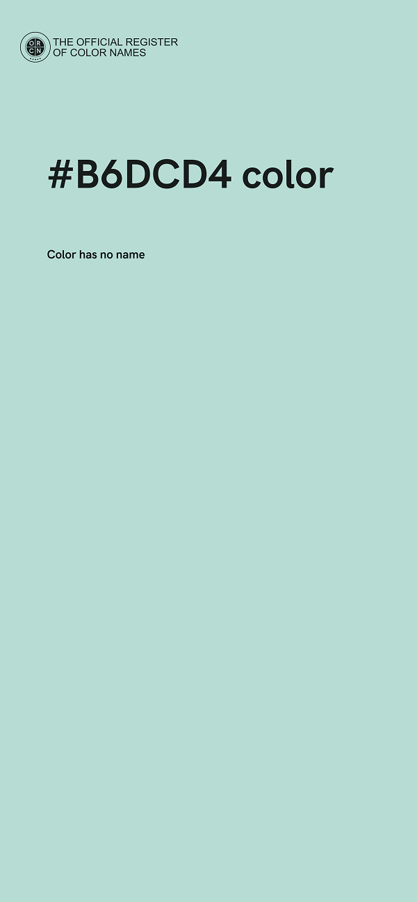 #B6DCD4 color image