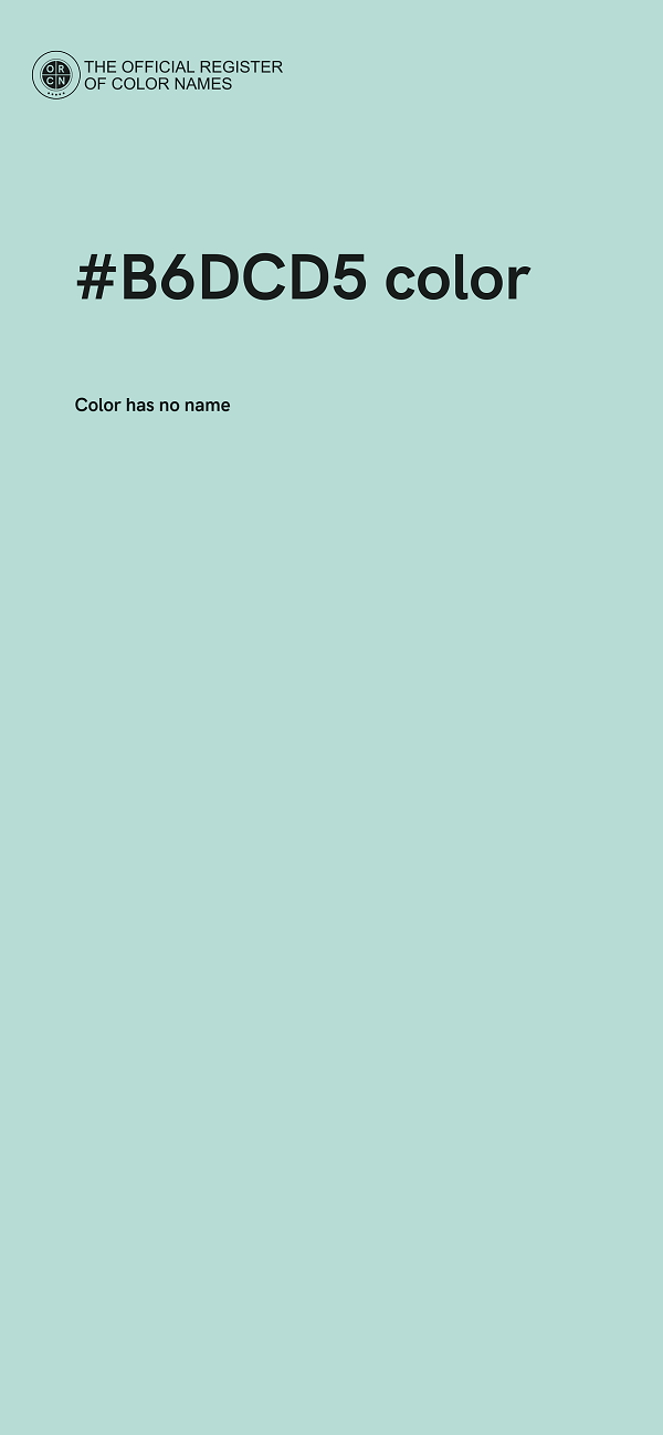 #B6DCD5 color image
