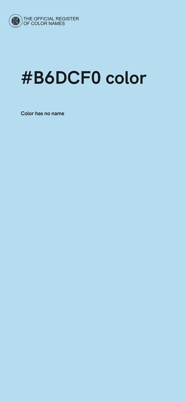 #B6DCF0 color image