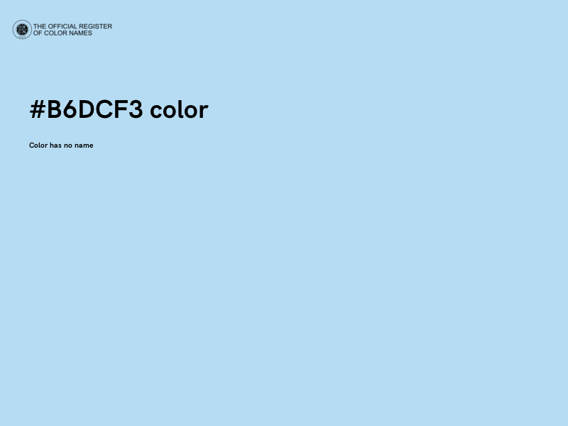 #B6DCF3 color image