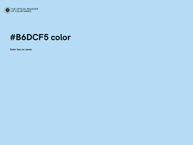 #B6DCF5 color image