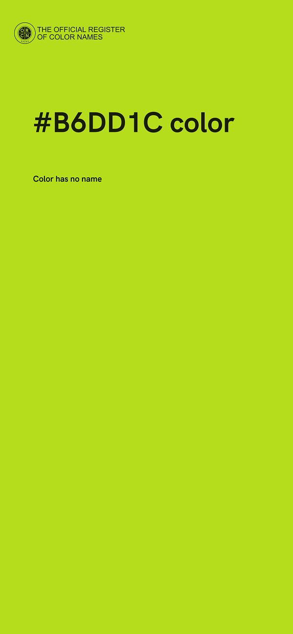 #B6DD1C color image