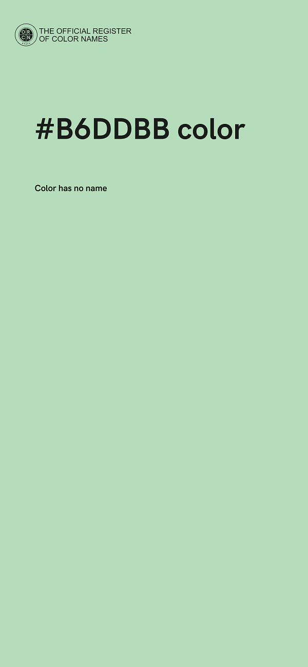 #B6DDBB color image