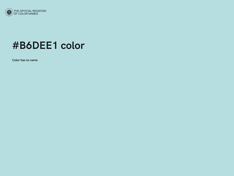 #B6DEE1 color image