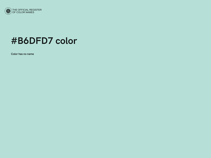 #B6DFD7 color image