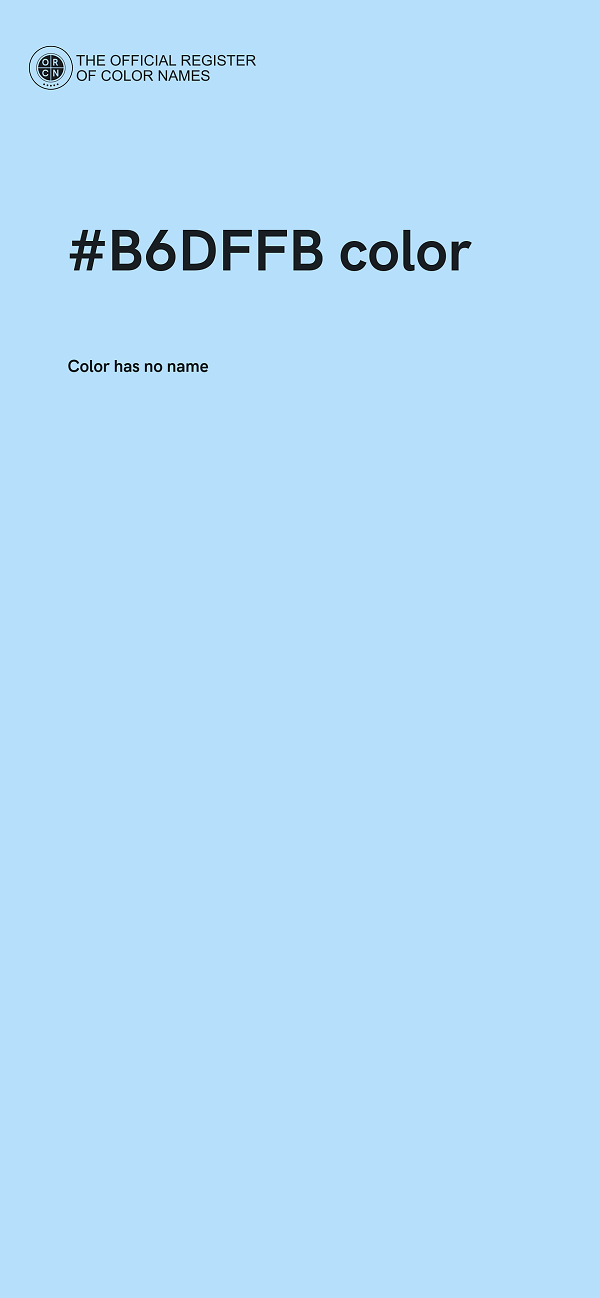 #B6DFFB color image