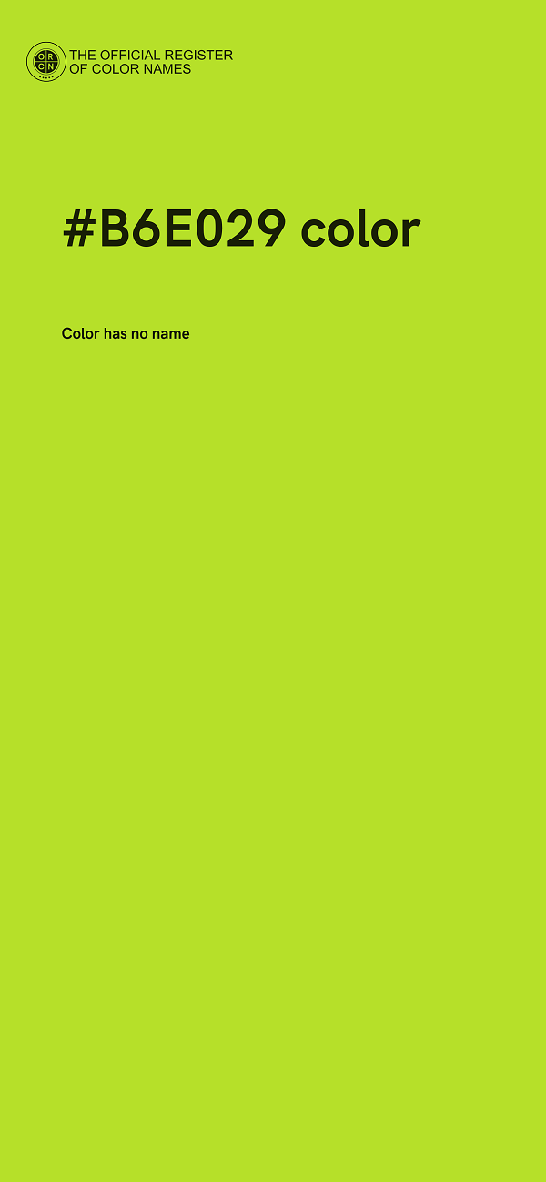 #B6E029 color image