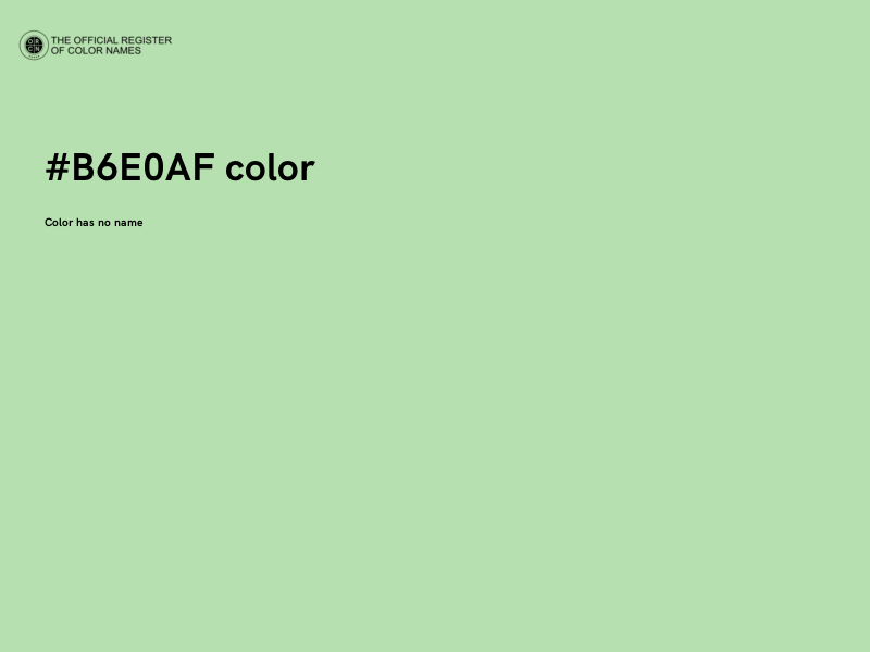 #B6E0AF color image