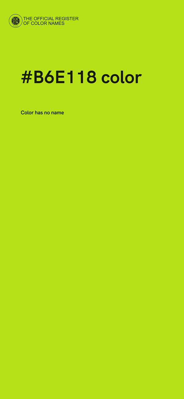 #B6E118 color image