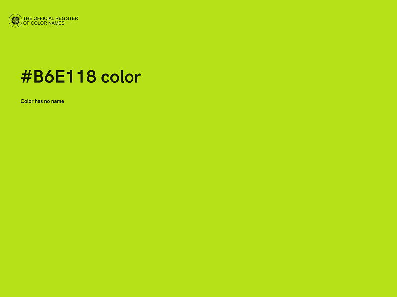 #B6E118 color image