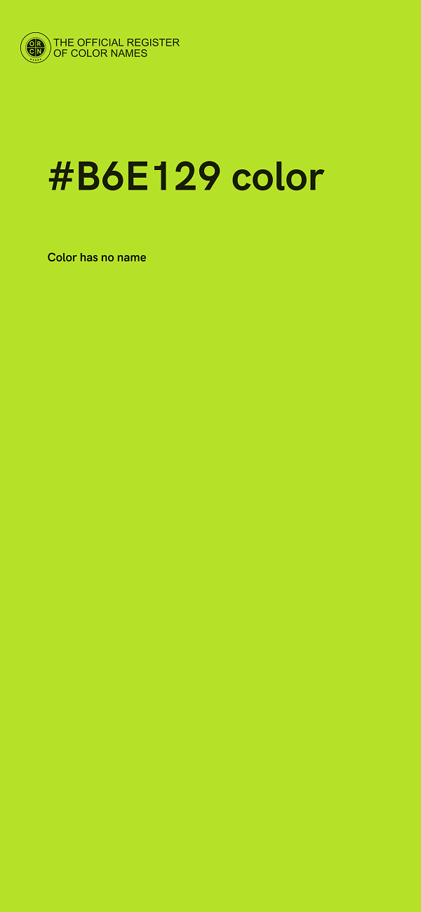 #B6E129 color image