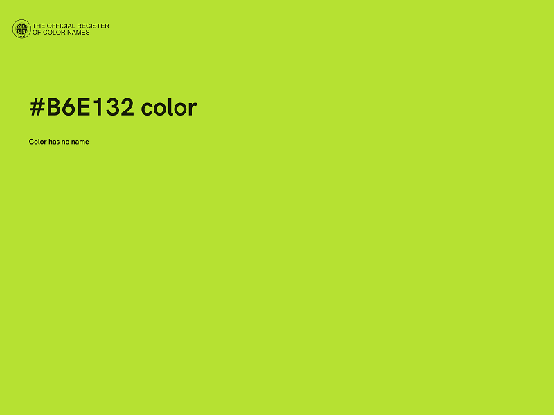 #B6E132 color image