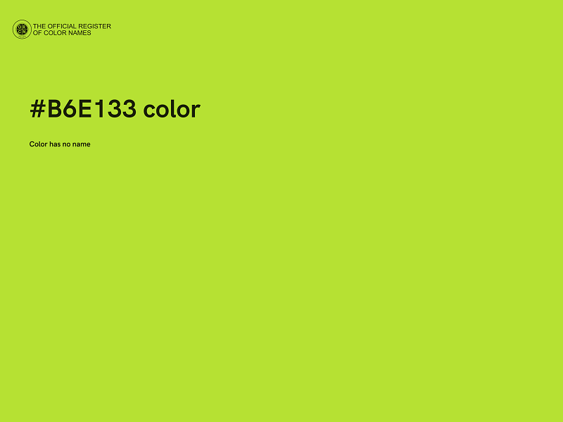 #B6E133 color image