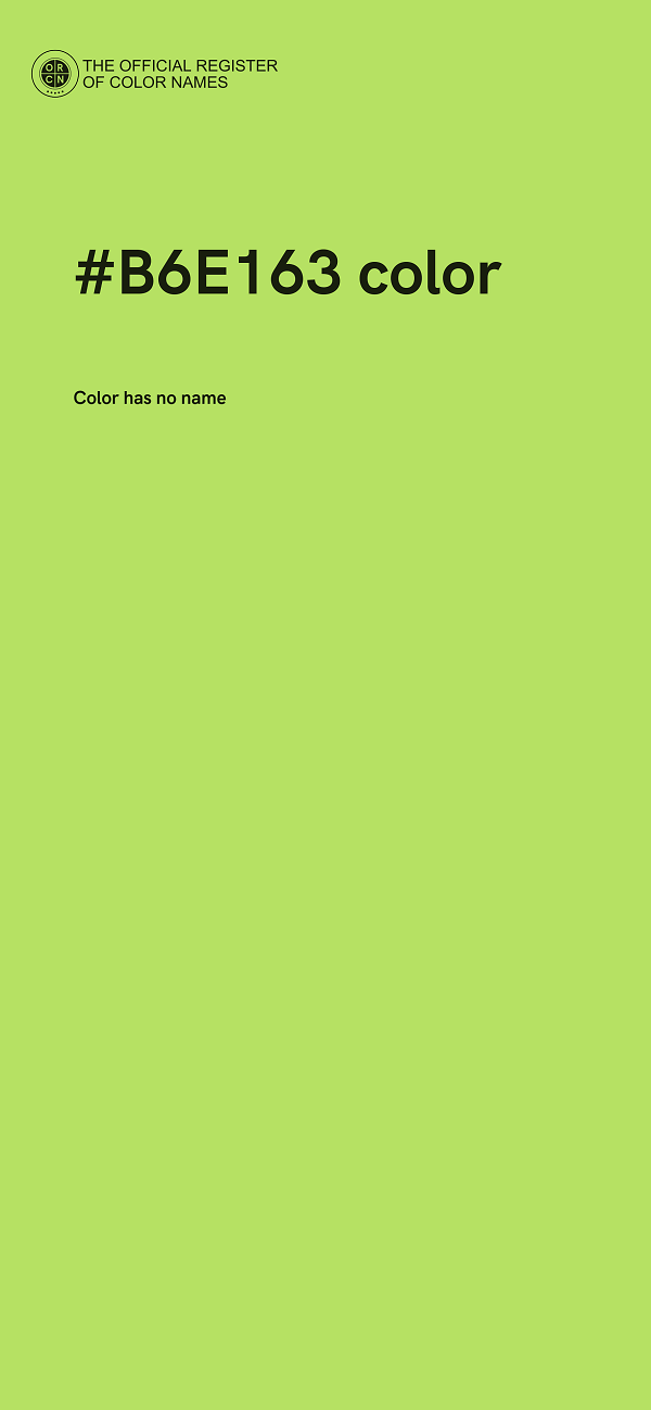 #B6E163 color image