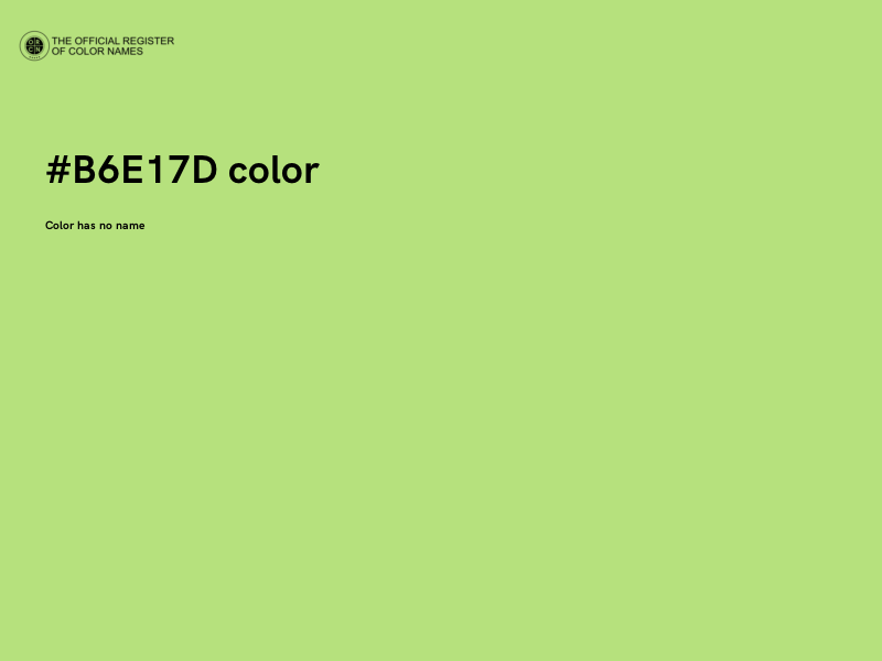 #B6E17D color image